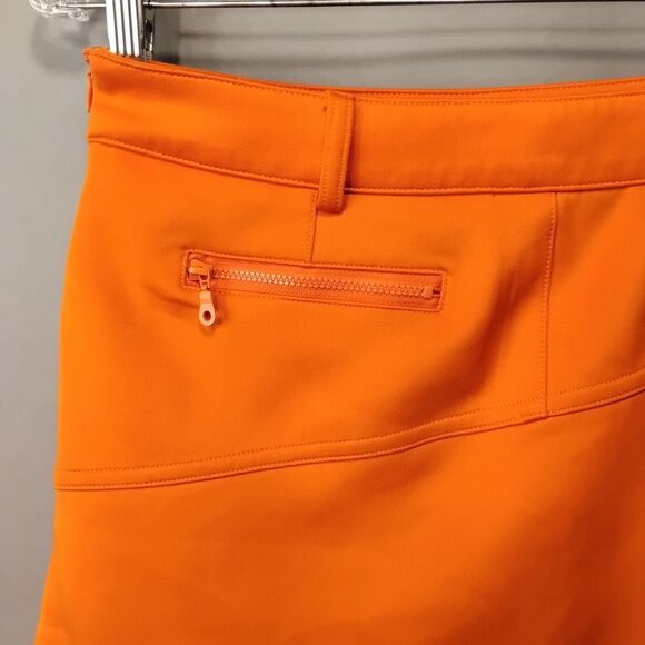PGM (Pro Golf Masters) Orange Asymmetrical Pleated Golf/Tennis Skort - Size 30 - Picture 10 of 14